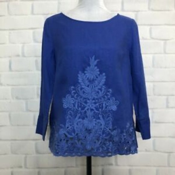 JCrew Linen Blouse - Picture 4 of 9